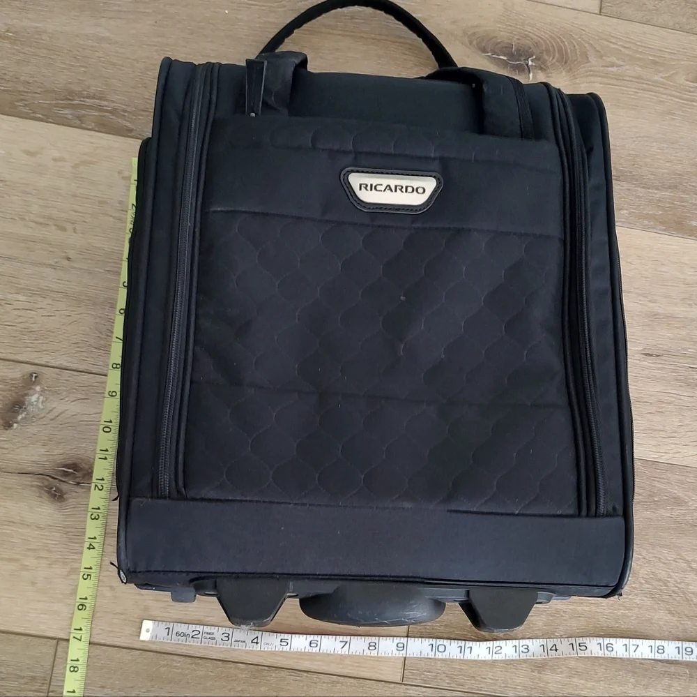 Ricardo Beverly Hills Black Carry-on Under Seat Roller Bag Black